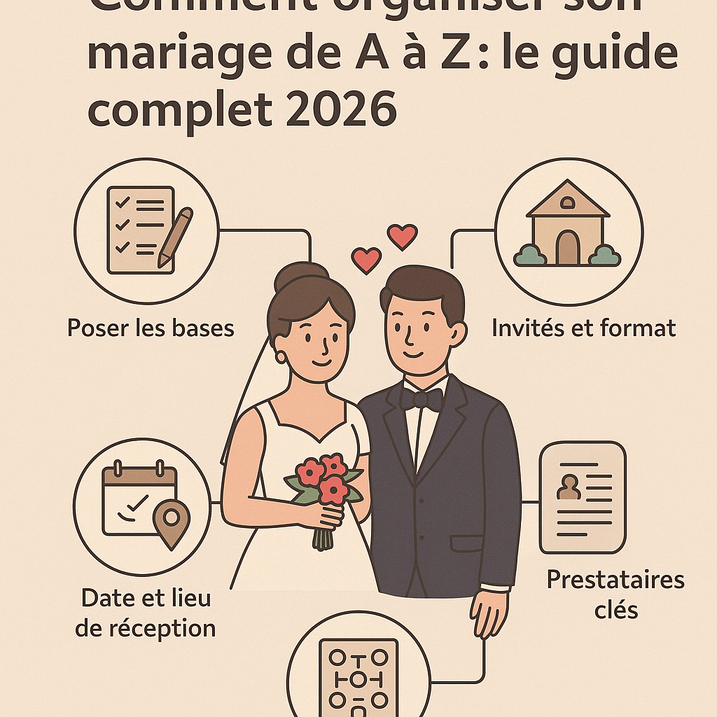 Comment organiser son mariage de A à Z : le guide complet 2026